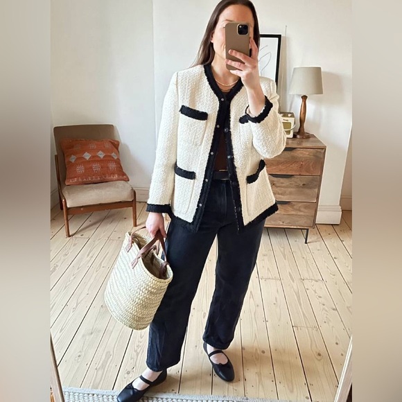 H&M BOUCLÉ TWEED JACKET - NEW WITH TAGS